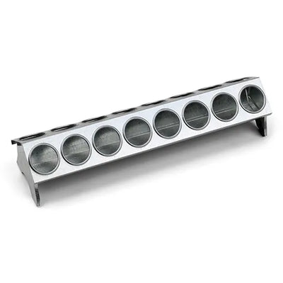 Galvanised Hole Feed Trough for Chicks