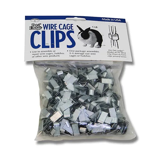 thumbnail image 2 of Wire Cage Clips Reptile Chicken Iron Mesh Fixed Buckle Fence Clamps Cat Cages Bird Pet Card 50 Pcs 2 of 14